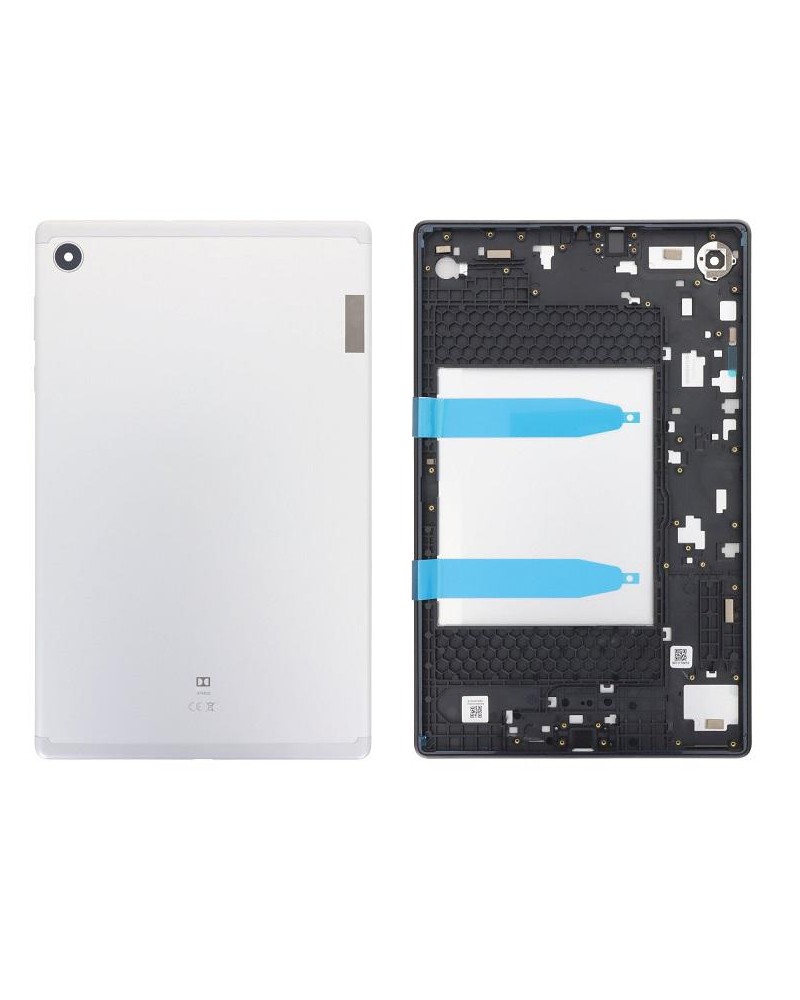 Back Cover and Camera Lens for Lenovo Tab M10 Plus X606 TB-X606 - White Silver