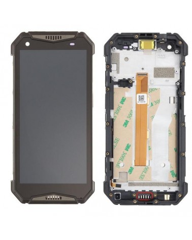 LCD and Touch Screen with Black Frame for Ulefone Armor 20WT