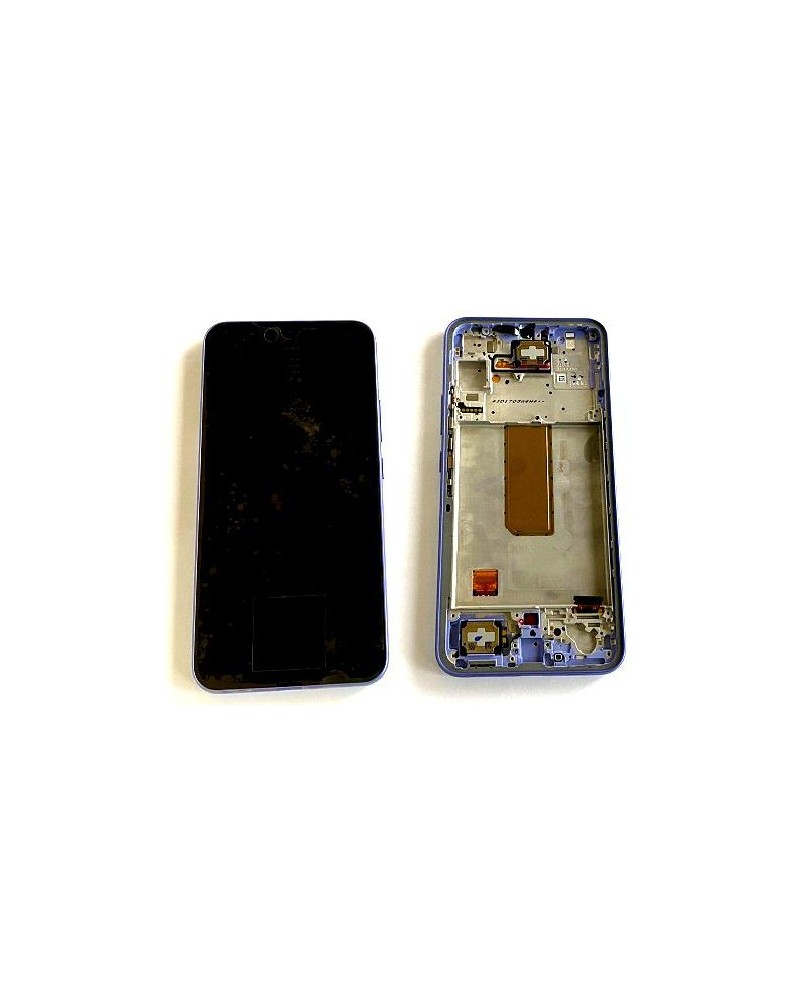 LCD e ecrã tátil com moldura lilás púrpura para Samsung Galaxy A34 5G A346 A346B A346B Service Pack