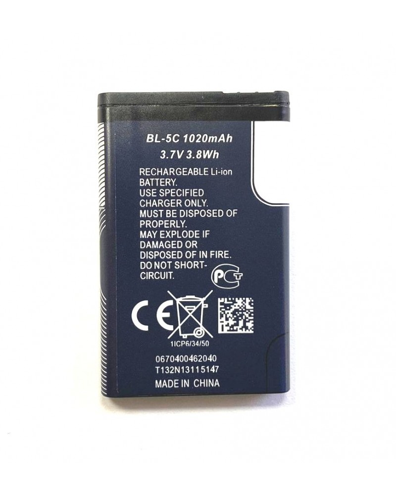 Batería BL5C BL-5C para Nokia 2112 2118 2255 2270 2280 2300 2600 2610 3125 3230 De 1200mAh