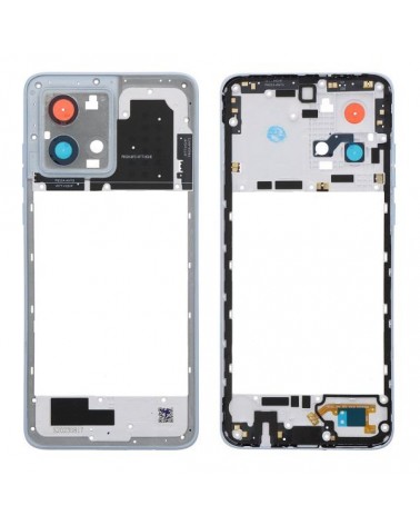 Central Frame for Motorola Moto G84 XT2347 - Blue