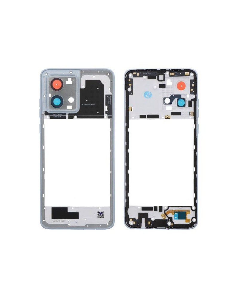 Central Frame for Motorola Moto G84 XT2347 - Blue