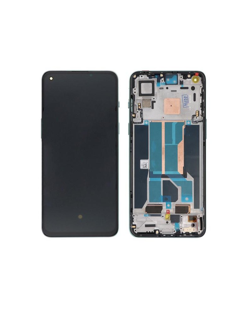 LCD and Touch Screen with Green Frame for Oneplus Nord 2 DN2101 DN2103 - High Quality