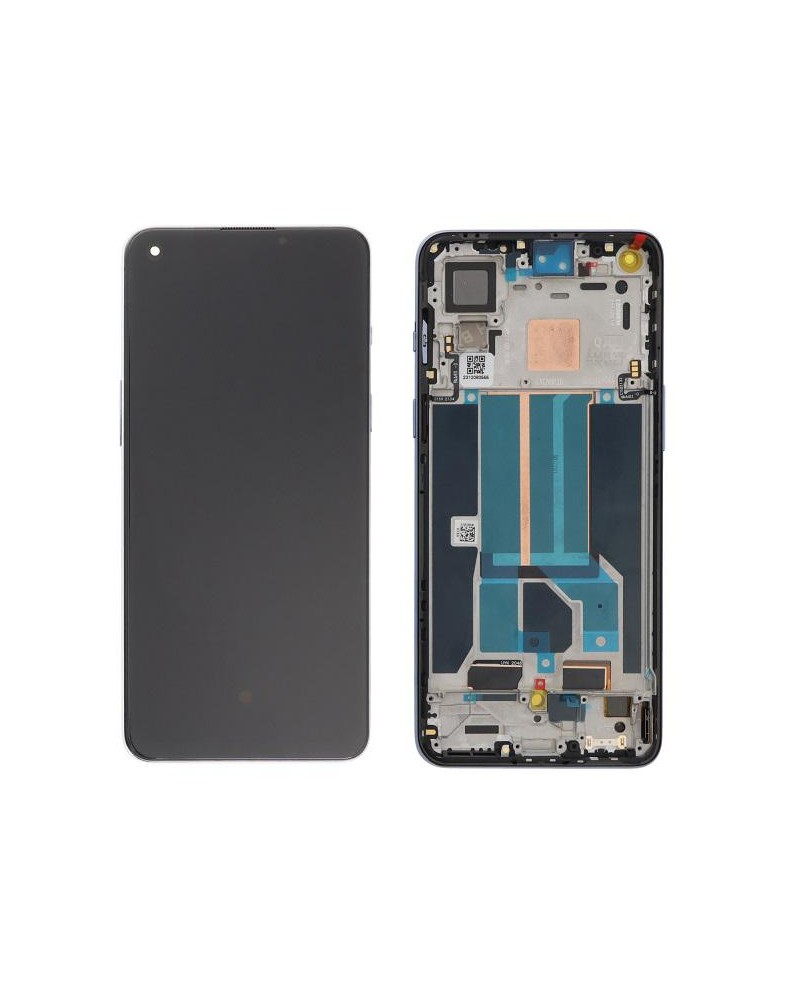 Pantalla LCD y Tactil con Marco Gris para Oneplus Nord 2 DN2101  DN2103 - Calidad Oled