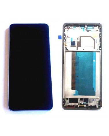 LCD e ecrã tátil com moldura azul para Xiaomi Mi 13T Xiaomi Mi 13T Pro - Alta qualidade