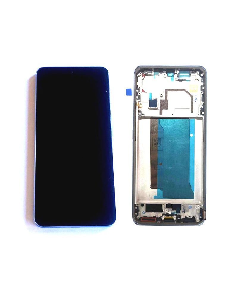 LCD e ecrã tátil com moldura azul para Xiaomi Mi 13T Xiaomi Mi 13T Pro - Alta qualidade