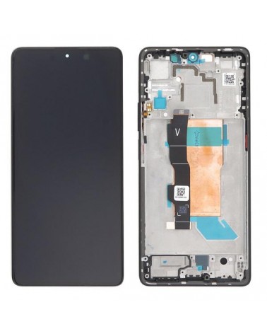 LCD e ecrã tátil com moldura preta para Xiaomi Poco F5 - Alta qualidade