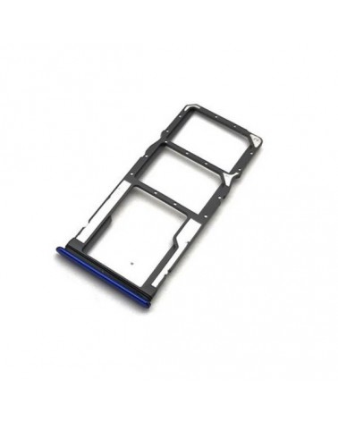Bandeja Tarjeta Dual SIM / SD para Xiaomi Redmi 7 - Azul