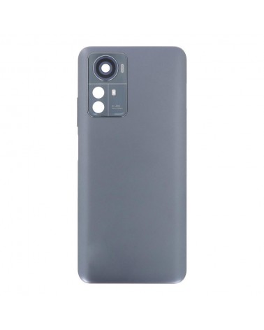 Tapa Trasera y Lente de Camara Superior para ZTE Blade A72s - Gris