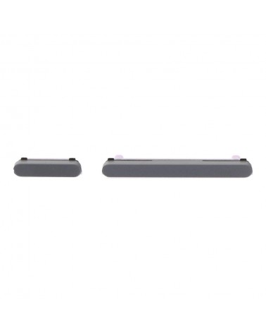 Volume and Power Button Set for Samsung Galaxy Tab S9 Plus X810 X816 - Black Gray