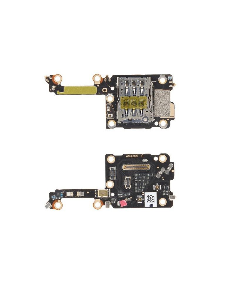 Leitor de Sim e placa de microfone para Oppo Find X2 CPH2023 PDEM10