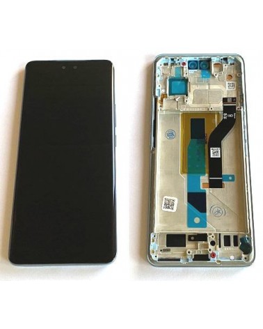 LCD e Ecrã Táctil com Moldura Azul para Xiaomi Mi 13 Lite 2210129SG - Alta Qualidade