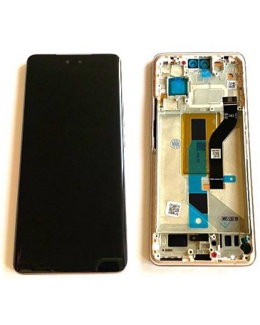 LCD and Touch Screen with Pink Frame for Xiaomi Mi 13 Lite 2210129SG - High Quality