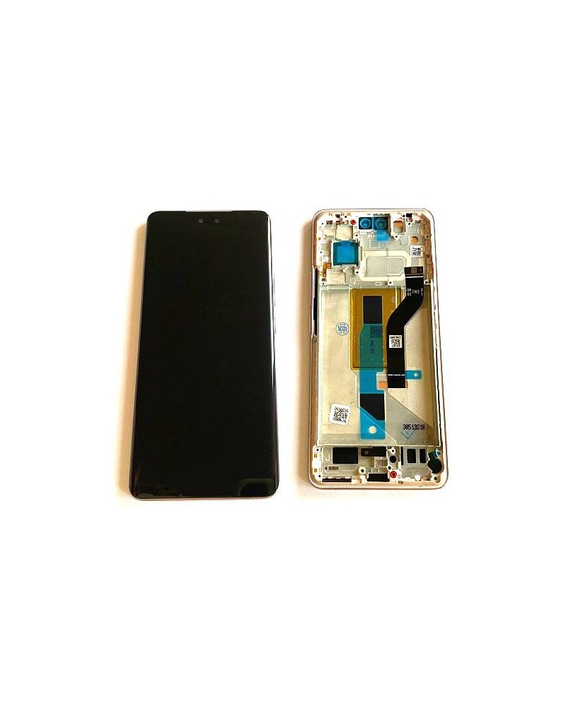 LCD and Touch Screen with Pink Frame for Xiaomi Mi 13 Lite 2210129SG - High Quality