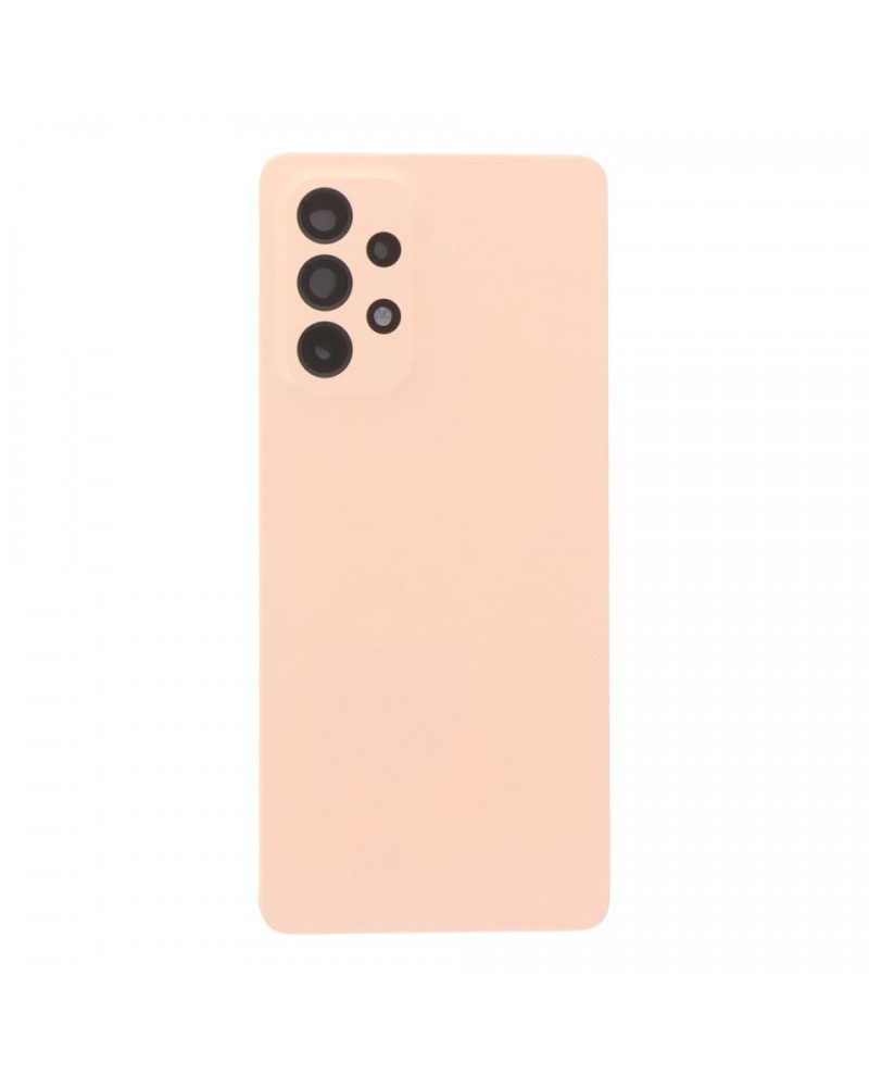 Back Cover and Camera Lens for Samsung Galaxy A53 5G A536 A536B - Pink Peach