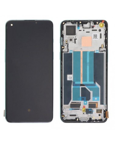 LCD and Touch Screen with Green Frame for Oneplus Nord 2T 5G CPH2399 Oled Quality