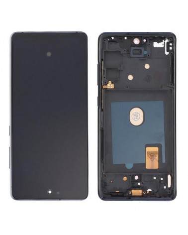 LCD e ecrã tátil com moldura azul para Samsung Galaxy S20 FE 4G G780 S20 FE 5G G781 Cloud Navy Oled Quality