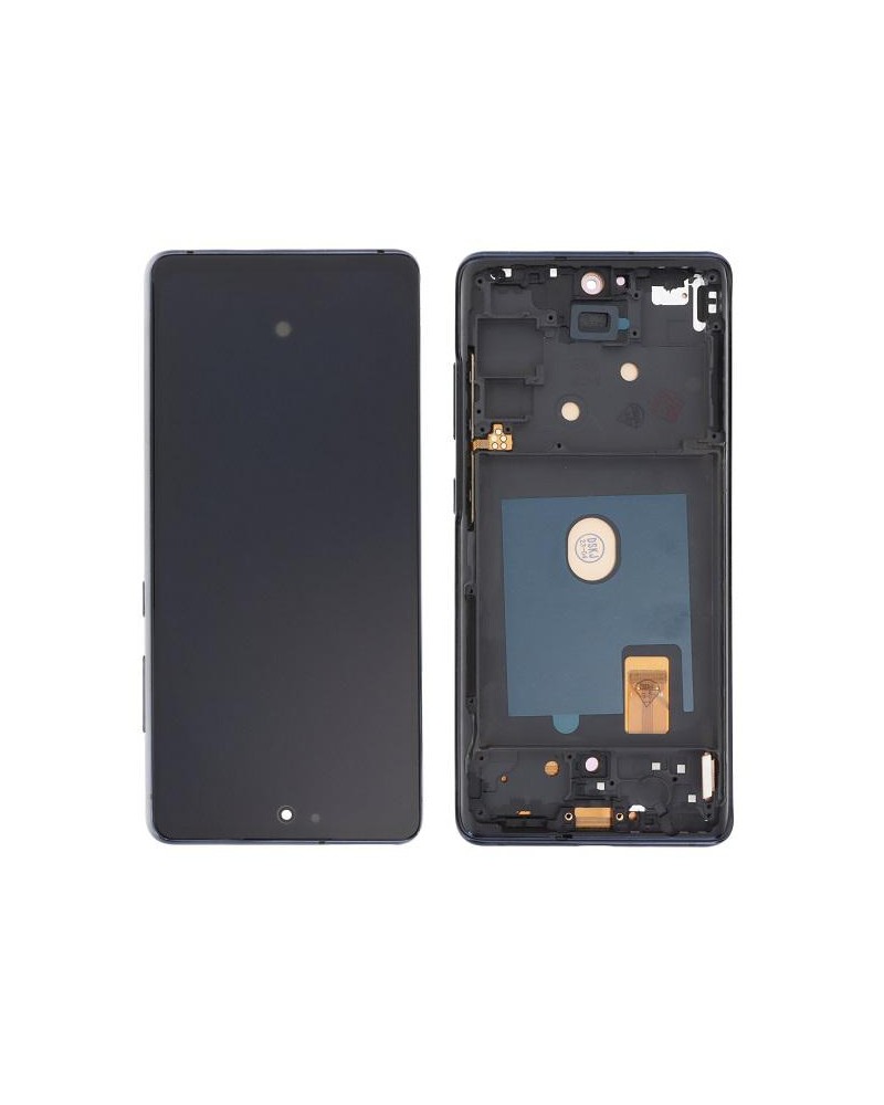 LCD e ecrã tátil com moldura azul para Samsung Galaxy S20 FE 4G G780 S20 FE 5G G781 Cloud Navy Oled Quality