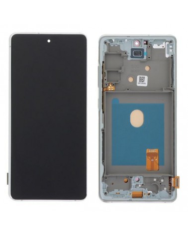 Pantalla LCD Y Táctil con Marco Plata Para Samsung Galaxy S20 FE 4G G780   S20 FE 5G G781  Calidad Oled  