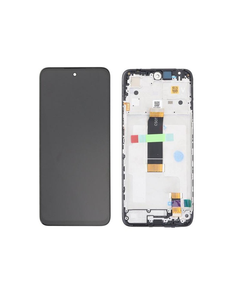 LCD e ecrã tátil com moldura para Xiaomi Redmi 12 23053RN02L 23053RN02Y - Alta qualidade