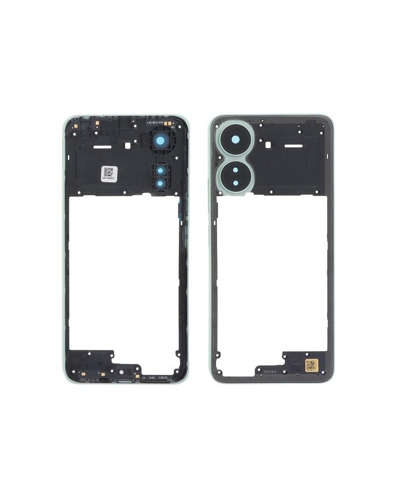 Marco Central y Lente de Camara para Xiaomi Redmi 13C 23100RN82L  23106RN0DA - Verde