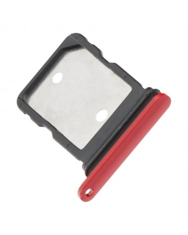 Suporte para cartão SIM único para Google Pixel 7A GWKK3 GHL1X G0DZQ G82U8 - Vermelho