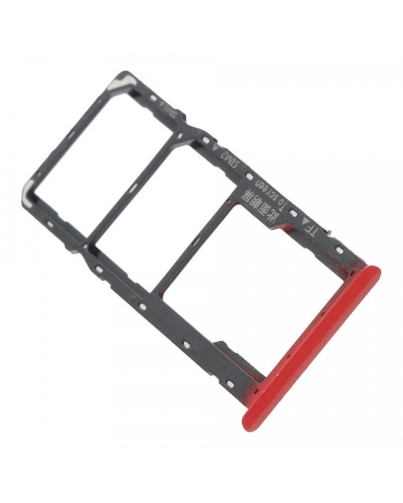 Soporte Tarjeta Sim para Realme C12 RMX2189 - Rojo