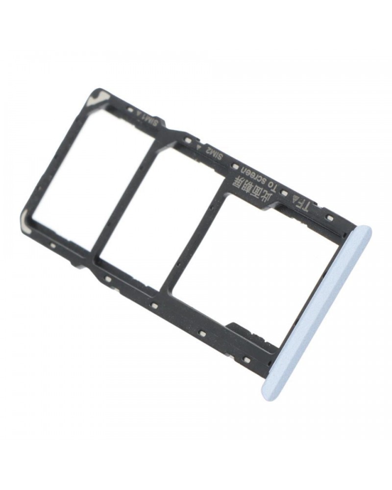 Soporte Tarjeta Sim para Realme C12 RMX2189 - Plata