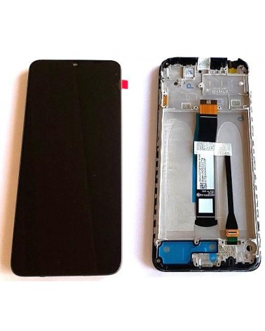 Pantalla LCD y Tactil con Marco para Xiaomi Redmi 10C 220333QBI   Service Pack   