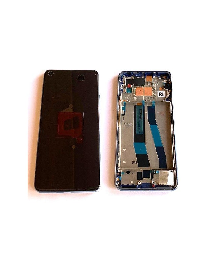 LCD and Touch Screen with Blue Frame for Xiaomi Mi 11 Lite 5G NE 2109119DG Service Pack