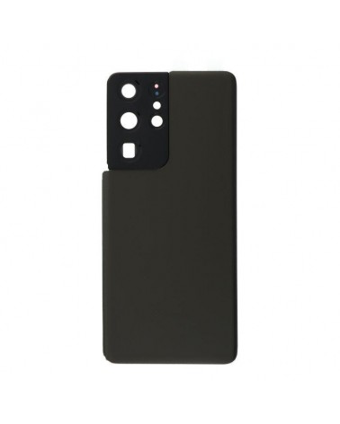 Capa traseira e lente da câmara para Samsung Galaxy S21 Ultra 5G G998 - Preto