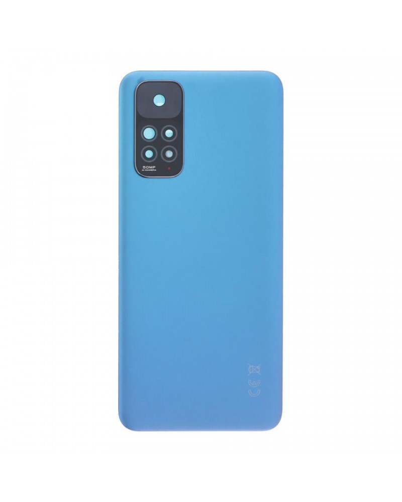 Capa traseira e lente da câmara para Xiaomi Redmi Note 11 4G 2201117TG - Azul