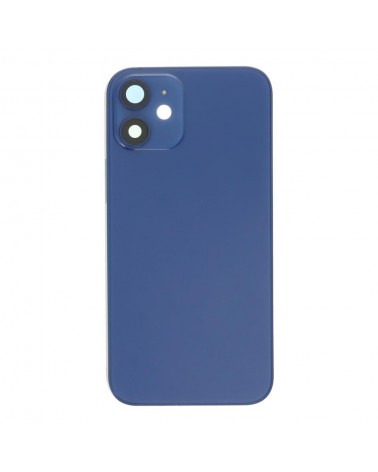 Chassis central com tampa traseira para Iphone 12 Mini - Azul