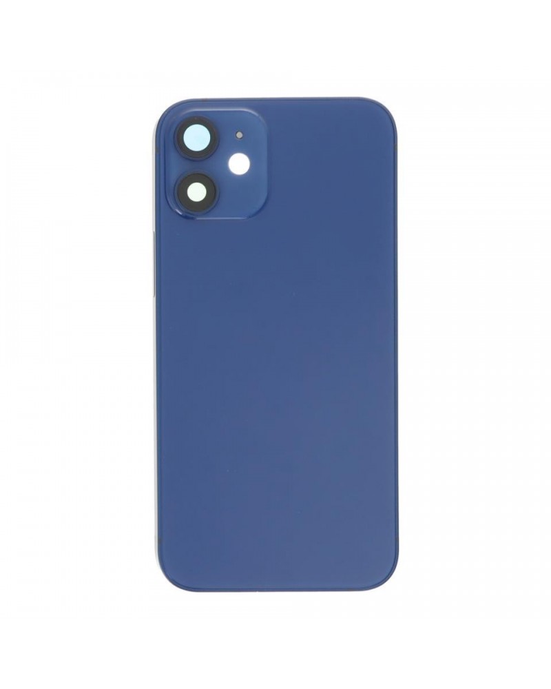 Centre Chassis with Back Cover for Iphone 12 Mini - Blue