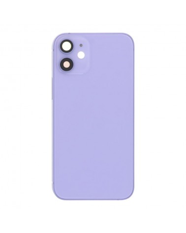 Centre Chassis with Back Cover for Iphone 12 Mini - Purple