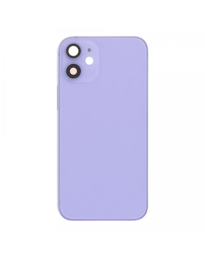 Centre Chassis with Back Cover for Iphone 12 Mini - Purple