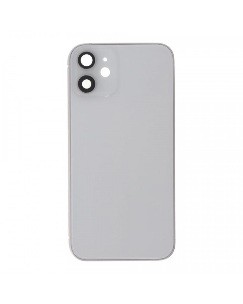 Chassis central com tampa traseira para Iphone 12 Mini - Branco