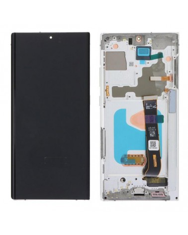 Pantalla LCD y Tactil con Marco Plata para Samsung Galaxy Note 20 Ultra 4G N985   Note 20 Ultra 5G N986   Calidad Oled  