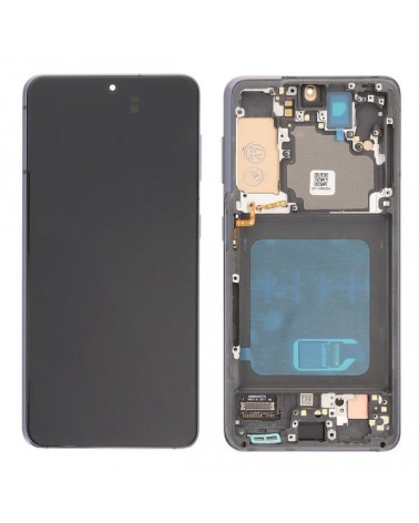 Pantalla LCD y Táctil con Marco Negro para Samsung S21 SM-G991   Calidad Oled  