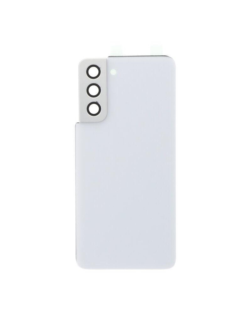 Tapa Trasera y Lente de Camara para Samsung Galaxy S21 5G G991 - Blanca