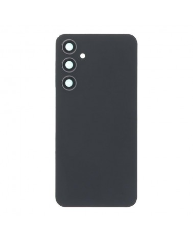 Back Cover and Camera Lens for Samsung Galaxy S23 FE S711 S711B - Grey Black