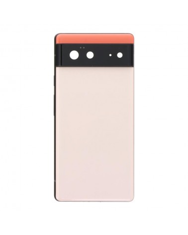 Chasis Central con Tapa Trasera para Google Pixel 6 - Rosa - Alta Calidad