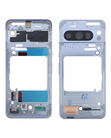 Central Chassis for Google Pixel 8 Pro GC3VE G1MNW - Blue