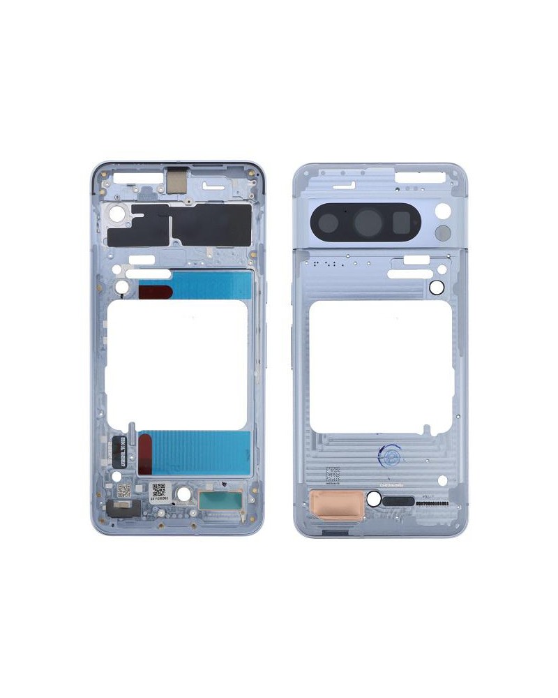 Central Chassis for Google Pixel 8 Pro GC3VE G1MNW - Blue