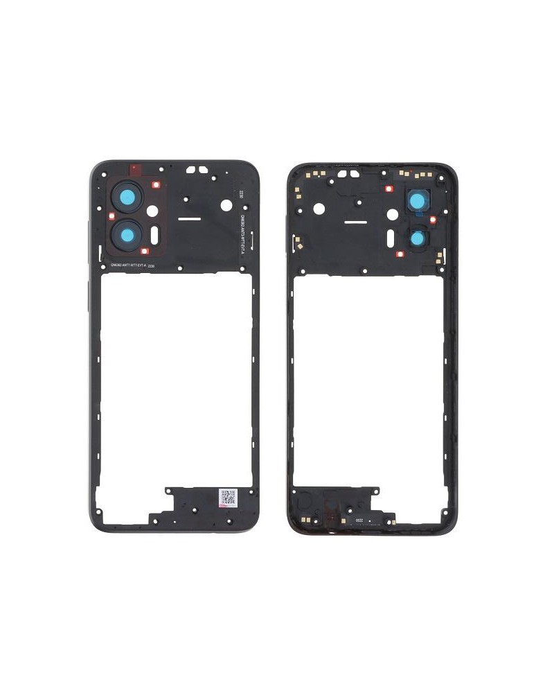 Central Frame for Motorola Moto G53 5G XT2335-2 - Black