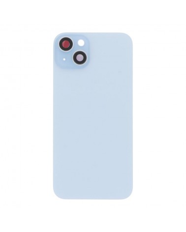 Back Cover with Metal Holder and Camera Lens for Iphone 15 Plus - Blue