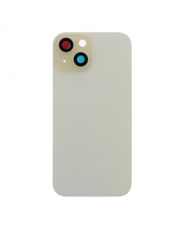 Back Cover with Metal Holder and Camera Lens for Iphone 15 - Yellow