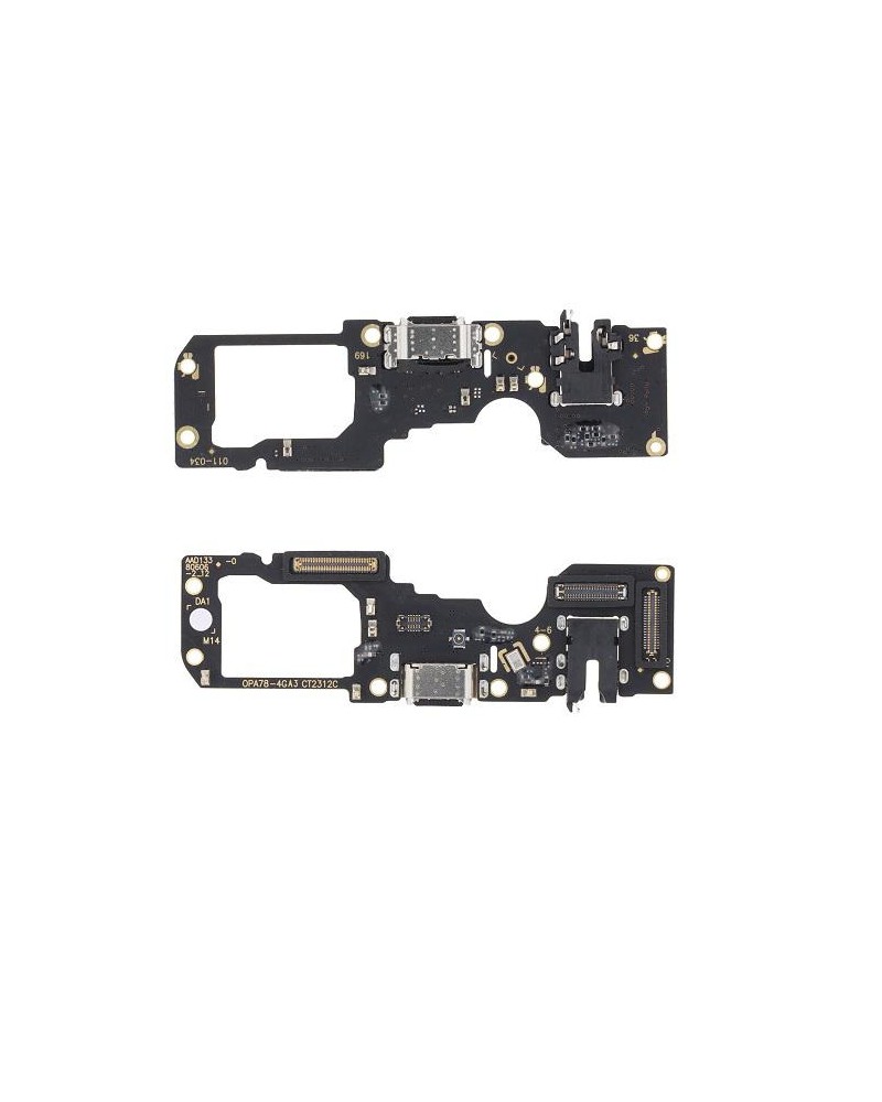 Conector de carregamento flexível para Oppo A78 4G CPH2565 - OEM