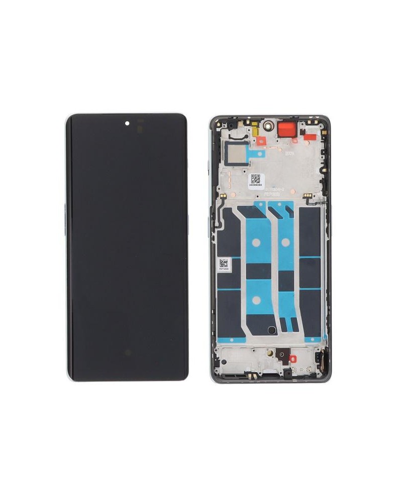 LCD and Touch Screen with Silver Frame for Oneplus 11R CPH2487 - High Quality