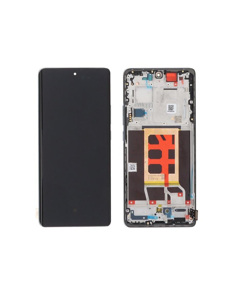 LCD and Touch Screen with Grey Frame for Oppo Reno 11 Pro CPH2607 - High Quality